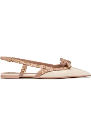 VALENTINO GARAVANI Ballerine Rockstud Bow con cinturino posteriore