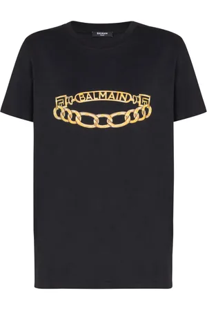 Balmain T-shirt con stampa Chain