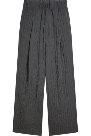 DRIES VAN NOTEN Pantaloni a gamba ampia con pieghe