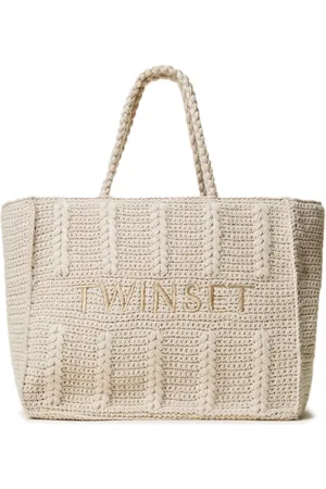 Twin-Set Borsa tote con ricamo