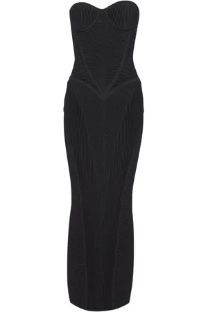 Balmain Abito midi senza spalline