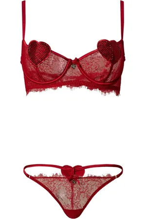 Twin-Set Set reggiseno e perizoma in pizzo