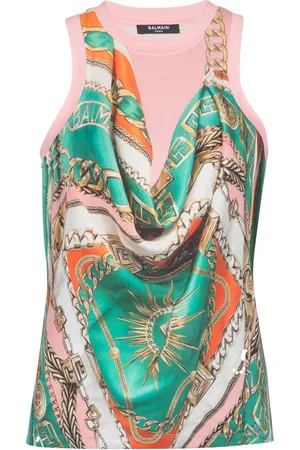 Balmain Top con stampa Foulard