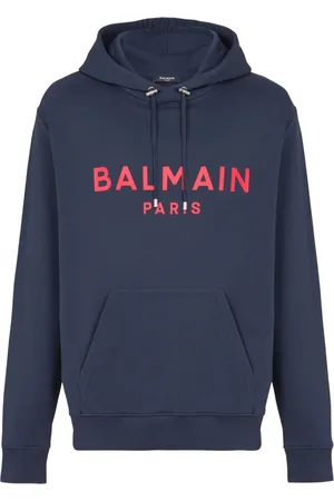 Balmain Felpa con cappuccio e logo