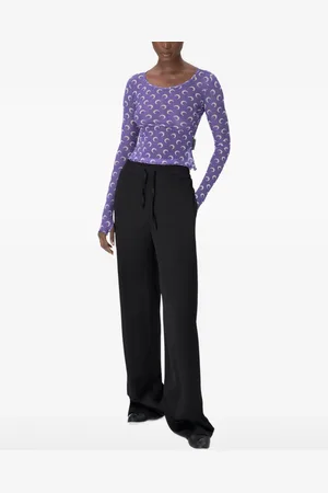Marine Serre Moon mesh second-skin top