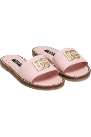 Dolce & Gabbana Sandali slides con placca DG
