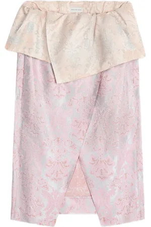 DRIES VAN NOTEN Gonna midi jacquard