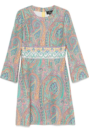 Etro Abito midi con stampa paisley