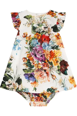 Dolce & Gabbana Abito in cotone a fiori
