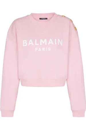 Balmain Felpa con stampa Paris