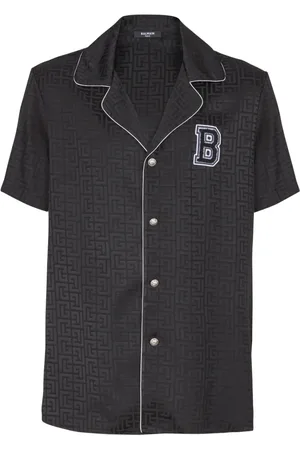 Balmain Camicia varsity stile pigiama