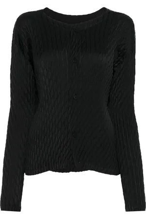 Issey Miyake Cardigan con scollo rotondo