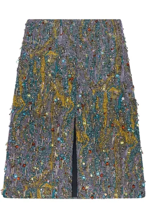 DRIES VAN NOTEN Minigonna con effetto jacquard