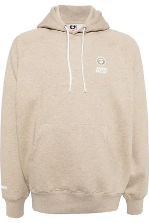 A Bathing Ape Felpa con applicazione logo