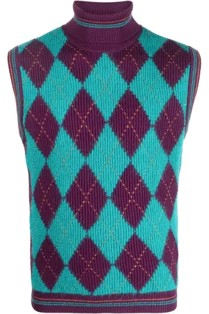 VERSACE Maglione a collo alto smanicato