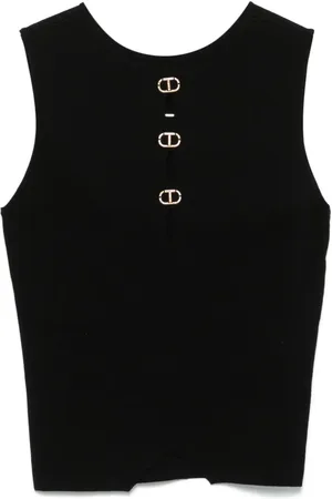 Twin-Set Top con placca logo