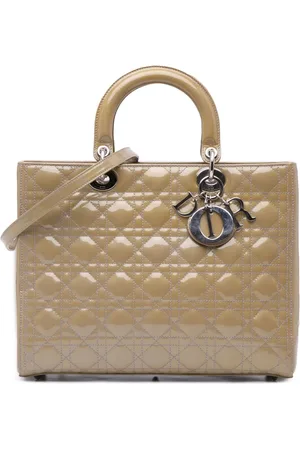 Dior 2011 Large Patent Cannage Lady Dior satchel