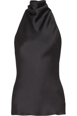 Balmain Top in seta con scollo all