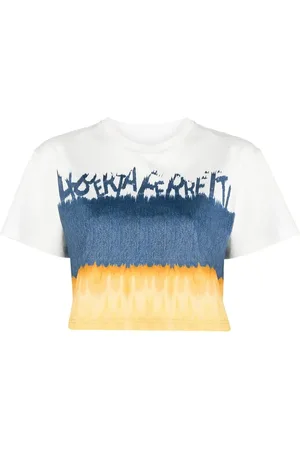 Alberta Ferretti T-shirt con fantasia tie dye