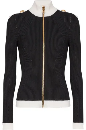 Balmain Cardigan in maglia a coste