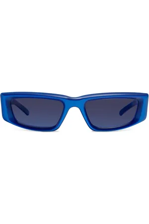 Gentle Monster Occhiali da sole rettangolari Silver Clouds BL3