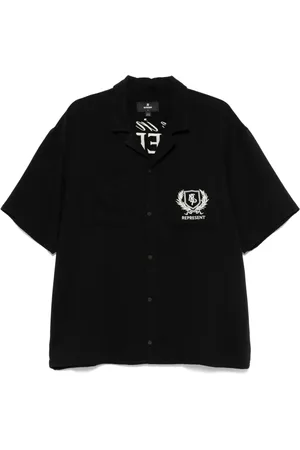 Represent Camicia con logo ricamato