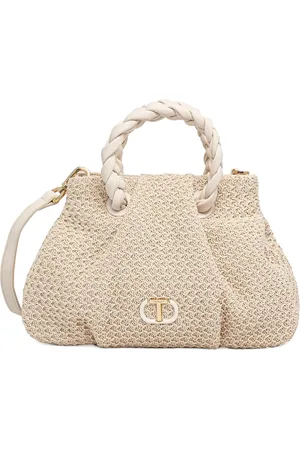 Twin-Set Borsa tote con placca logo