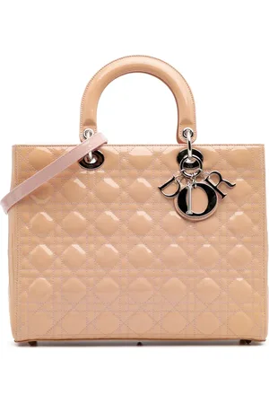 Dior 2015 Large Patent Cannage Lady Dior satchel