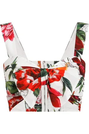 Dolce & Gabbana Top corto a fiori