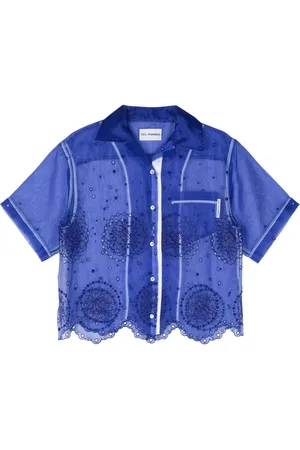 Des Phemmes Blusa in pizzo sangallo