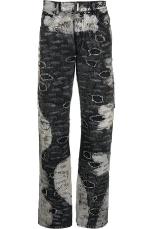 Givenchy Pantaloni dritti con effetto vissuto