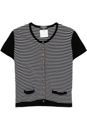 CHANEL Top a maniche corte 1996