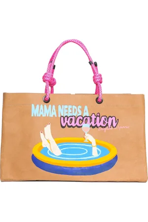 Brigitte Graphic-print beach bag