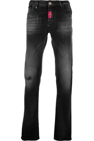Philipp Plein Jeans skinny con placca logo