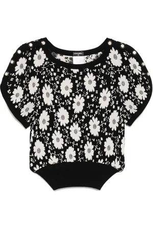 CHANEL Top a maniche corte 2014