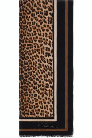 Roberto Cavalli Sciarpa con stampa leopardo