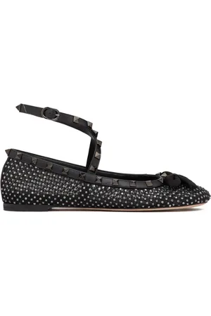 VALENTINO GARAVANI Ballerine Rockstud con strass