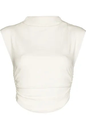 Reformation Top corto Lindy in cotone biologico