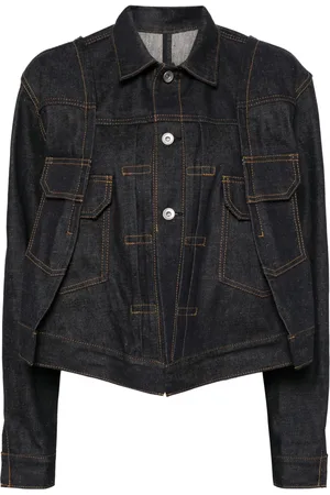 SACAI Giacca denim crop
