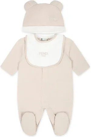 Fendi Set neonato con ricamo FF