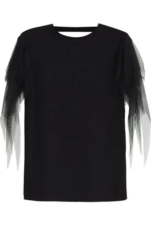 Gloria Coelho T-shirt con maniche distrutte