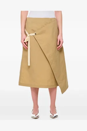 Plan C Asymmetric midi skirt