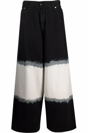 Balmain Jeans a gamba ampia con fantasia tie-dye