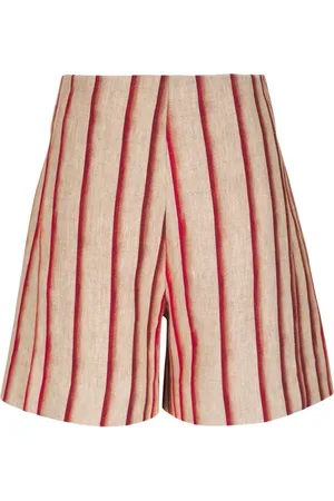 ODEEH Shorts a righe a vita alta