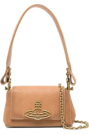 Vivienne Westwood Borsa a spalla in pelle con placca Orb