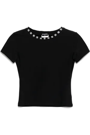 CHANEL T-shirt con logo 1997