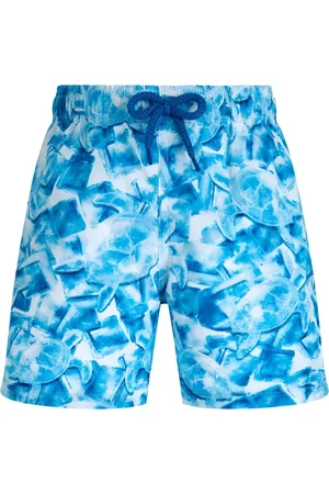 Vilebrequin Costume da bagno Iced Turtles in tessuto leggero