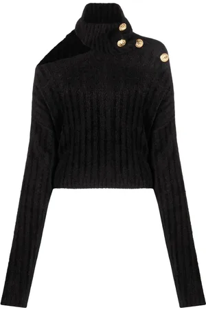 Balmain Maglione crop con dettaglio cut-out