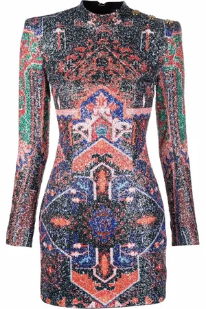 Balmain Abito corto con paillettes
