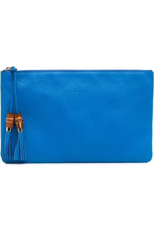 Gucci Clutch in pelle di vitello e bambù con nappa 2016-2024x